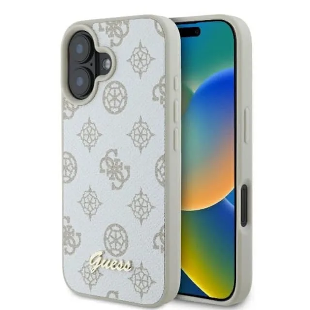 Guess Mobilskal till iPhone 16 MagSafe Peony Script Logo