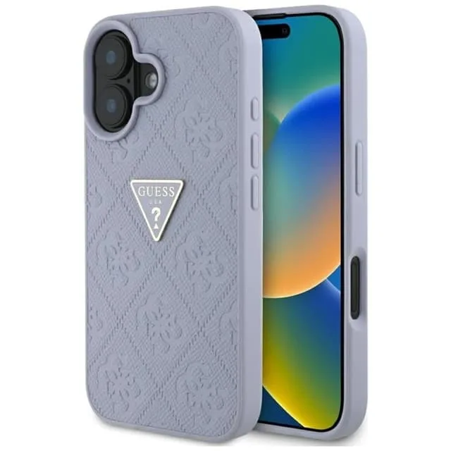 Guess Mobilskal till iPhone 16 Hot Stamp 4G Triangle Logo