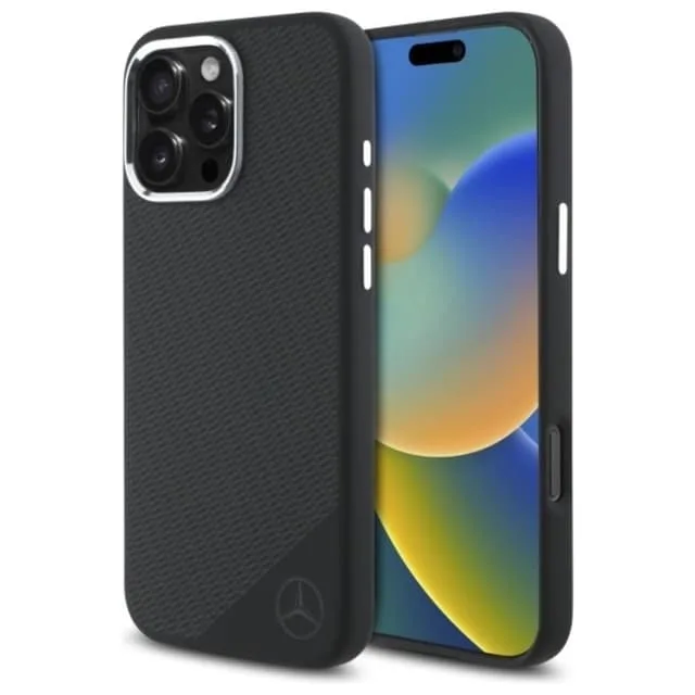 Mercedes Mobilskal till iPhone 16 Pro Max MagSafe Silikon Wood Pattern