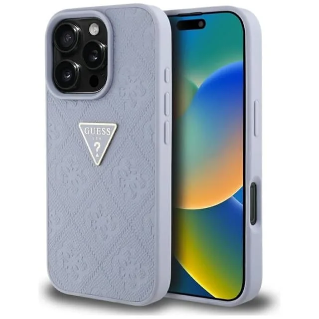 Guess Mobilskal till iPhone 16 Pro Hot Stamp 4G Triangle Logo