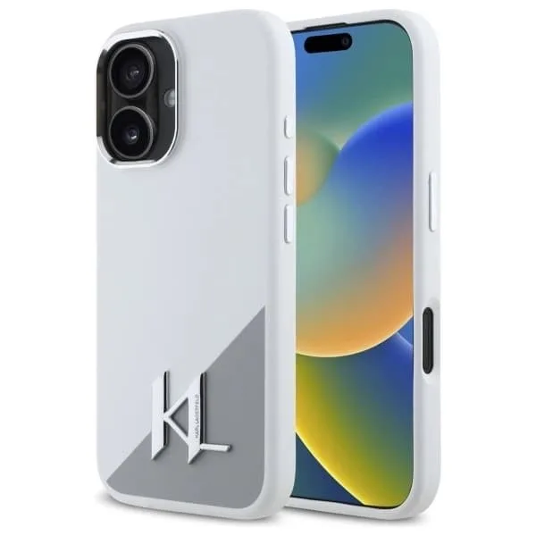 Karl Lagerfeld iPhone 16 Mobilskal MagSafe Shadow Metal Initial