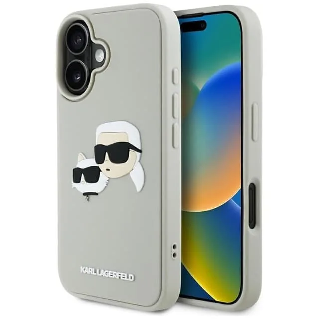Karl Lagerfeld Mobilskal till iPhone 16 3D Rubber Double Heads