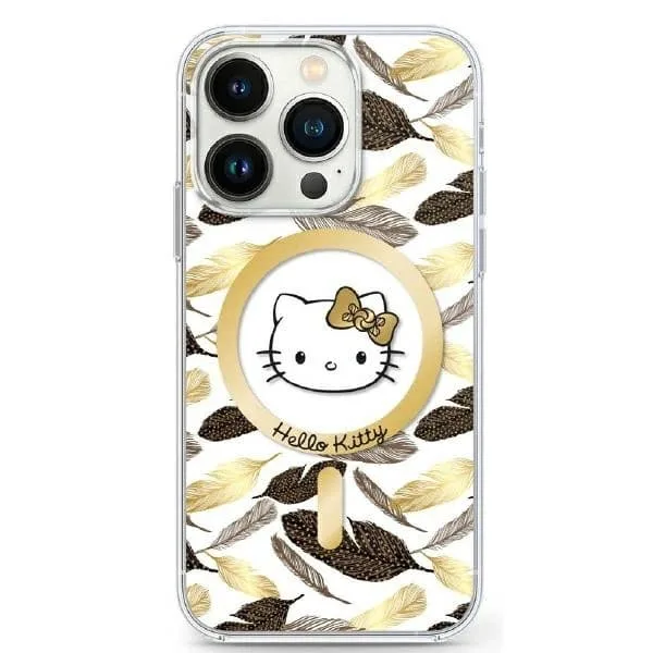 Hello Kitty Mobilskal till iPhone 16 Pro Max MagSafe IML Golden Leaves