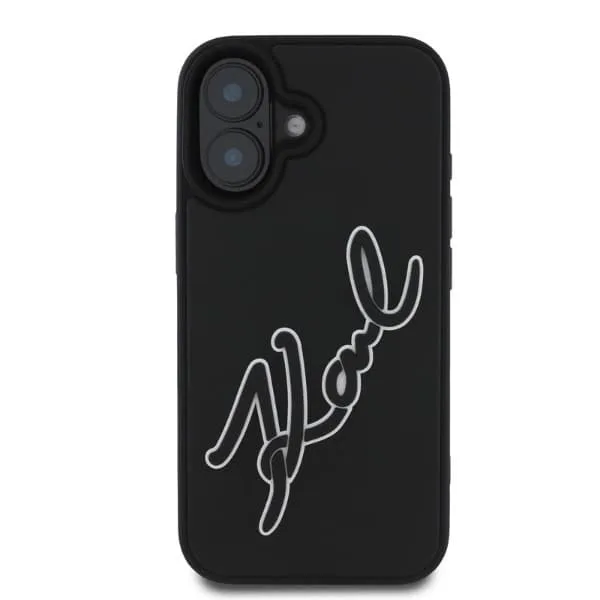 Karl Lagerfeld Mobilskal till iPhone 16 3D Rubber Signature