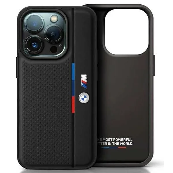 BMW iPhone 16 Mobilskal Perforated Tricolor Line