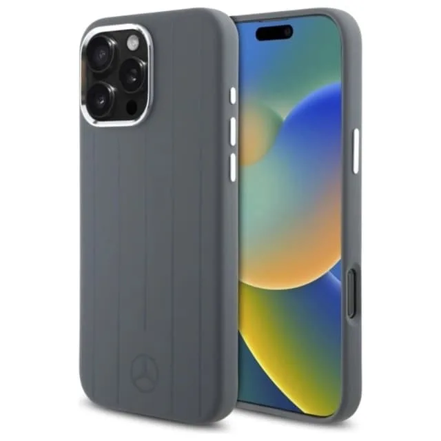Mercedes Mobilskal till iPhone 16 Pro Max MagSafe Silikon Vertical Stripes