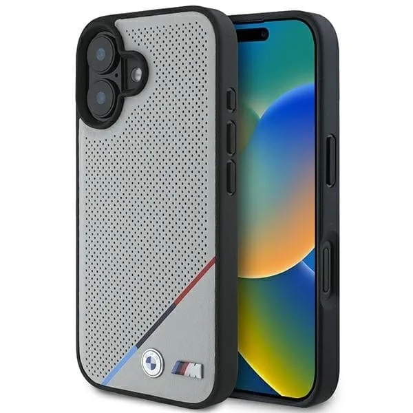 BMW iPhone 16 Mobilskal MagSafe Perforated Tricolor