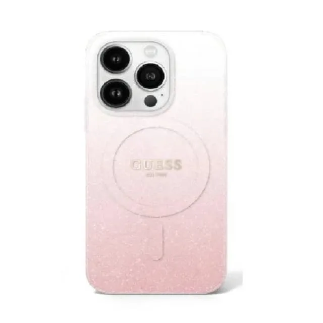 Guess Mobilskal till iPhone 16 Pro MagSafe IML Glitter Gradient