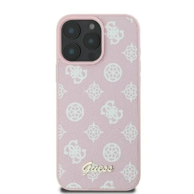 Guess Mobilskal till iPhone 16 Pro MagSafe Peony Script Logo