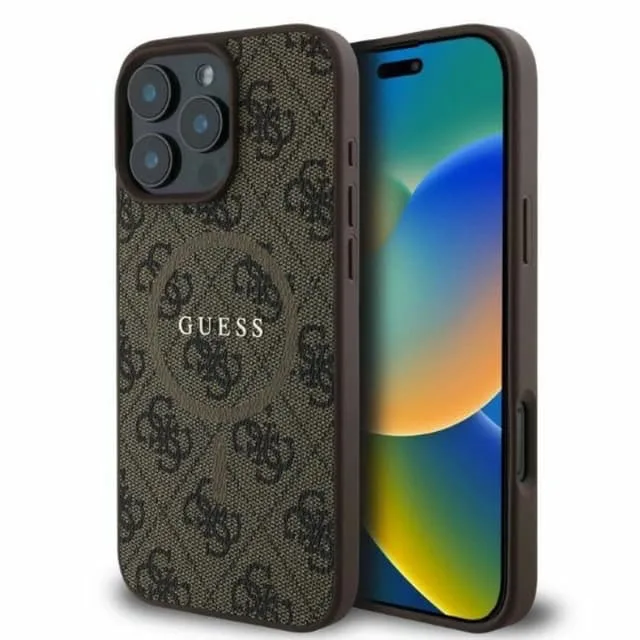 Guess iPhone 16 Pro Max Mobilskal Magsafe 4G Ring Classic Logo