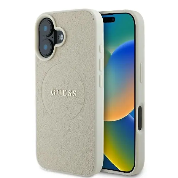 Guess iPhone 16 Mobilskal MagSafe Grained Ring