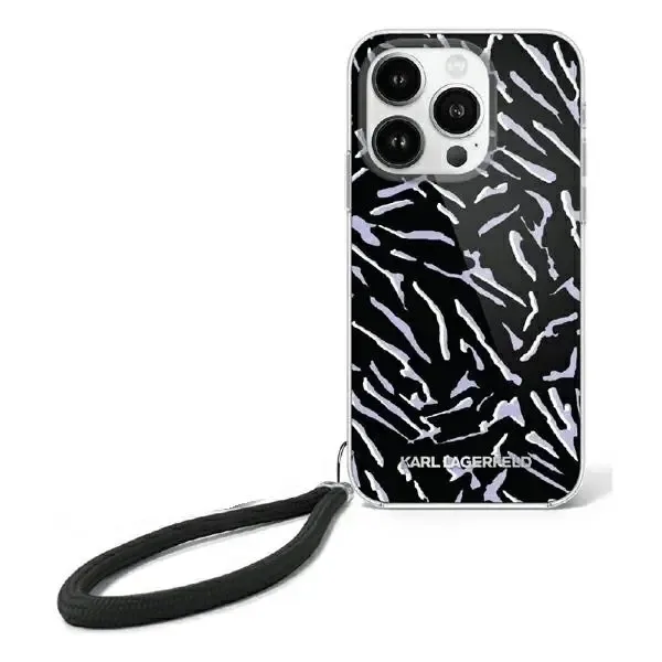 Karl Lagerfeld Mobilskal till iPhone 16 Plus Zebra Med Sladd