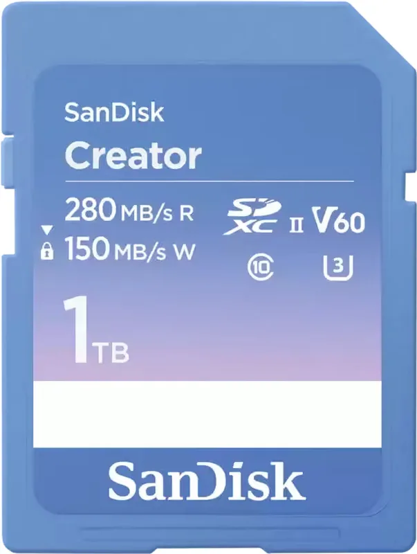 SanDisk Creator SD UHS-II minneskort (1 TB)