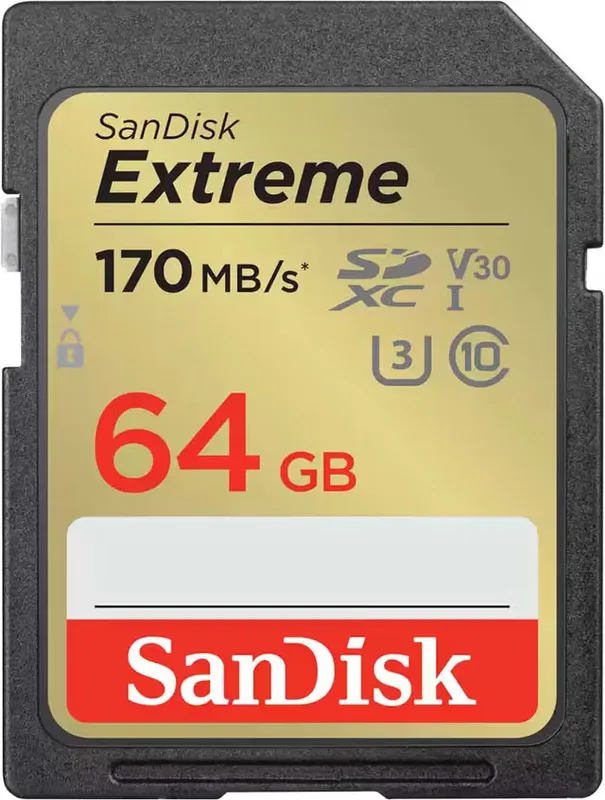SanDisk Extreme PLUS UHS-I SDXC-kort (64GB)