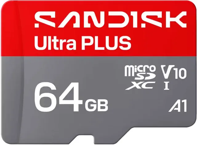 SanDisk Ultra PLUS microSD-kort (64GB)