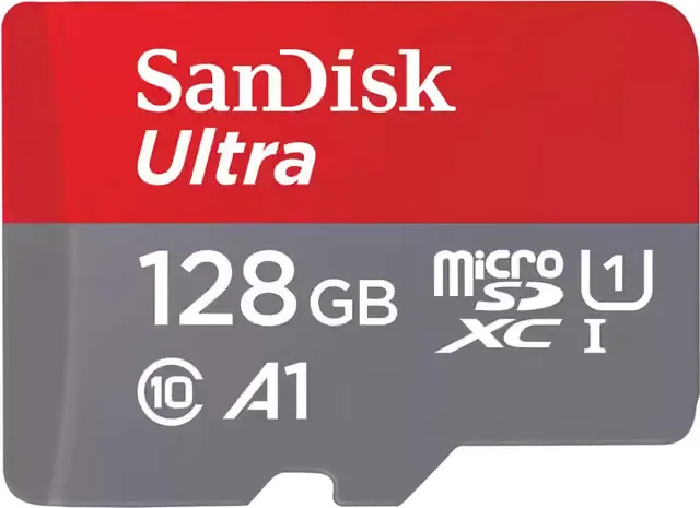 SanDisk Ultra PLUS microSD-kort (128 GB)