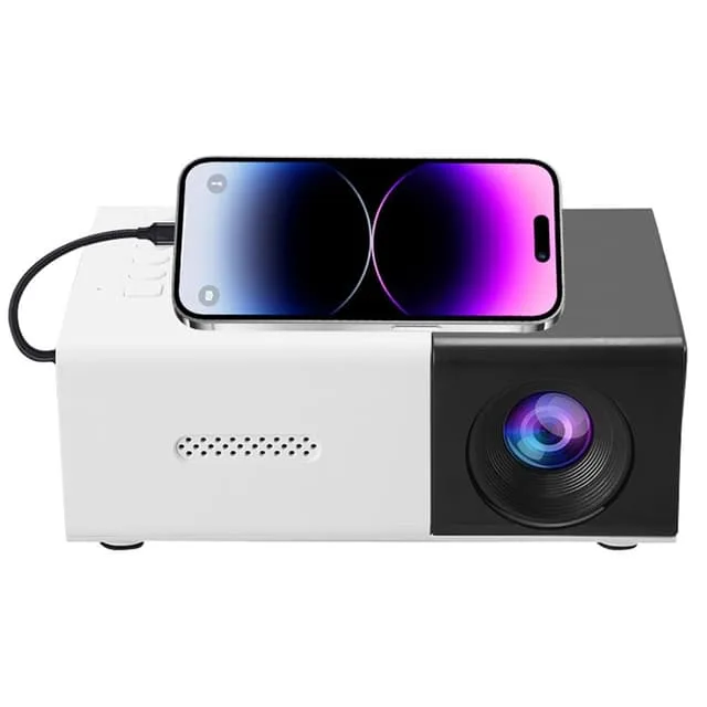 MTK Projektor Hemmabio HD Bärbar LED-projektor Skärmspegling