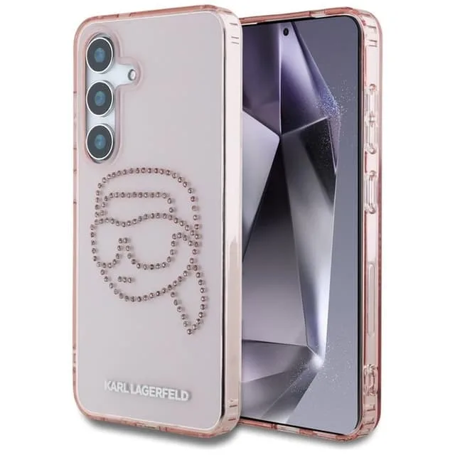 Karl Lagerfeld Mobilskal till Galaxy S25 Rhinestones Karl Head Logo