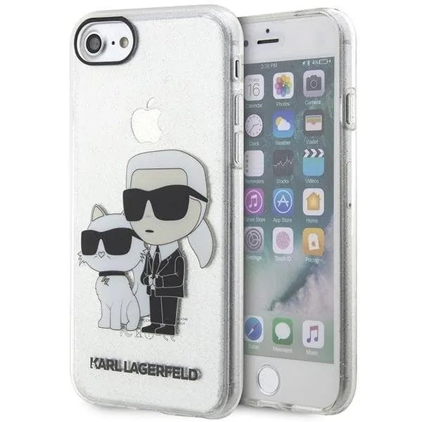 Karl Lagerfeld iPhone 7/8/SE 2020 Skal Glitter Karl & Choupette