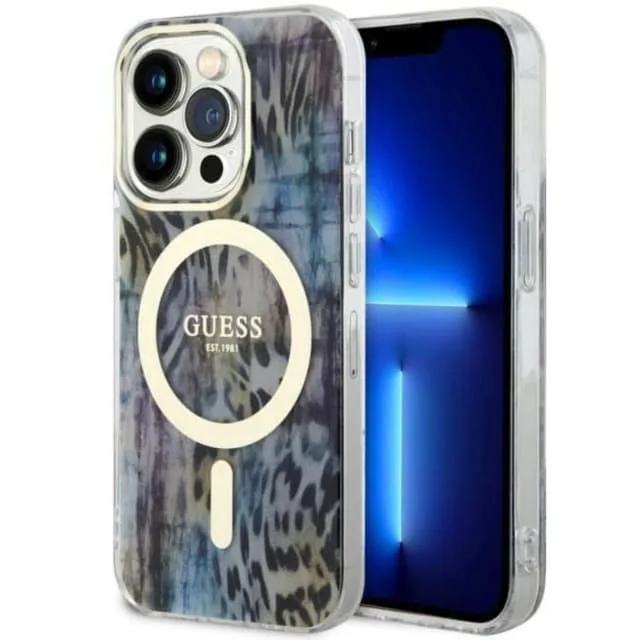 Guess Mobilskal till iPhone 14 Pro MagSafe Leopard