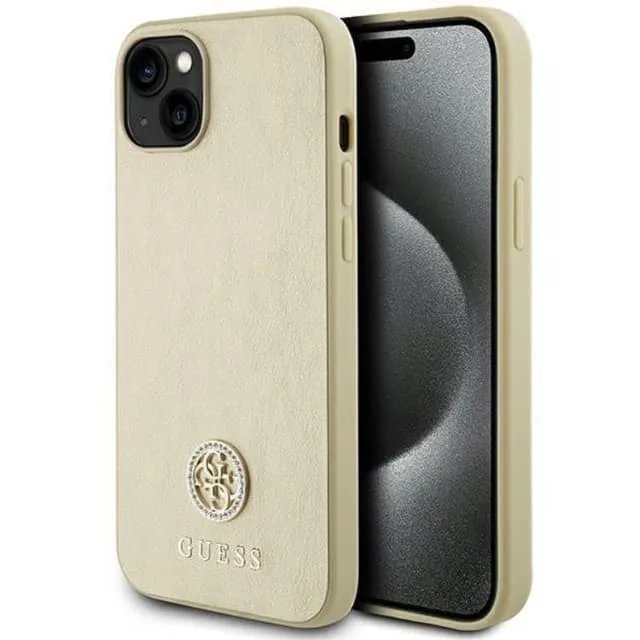 Guess Mobilskal till iPhone 15 Plus Strass Metal Logo