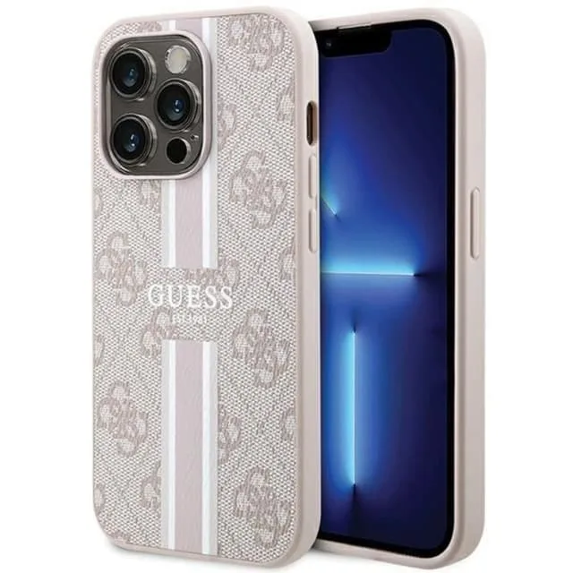 Guess Mobilskal till iPhone 15 Pro Magsafe Printed Stripes