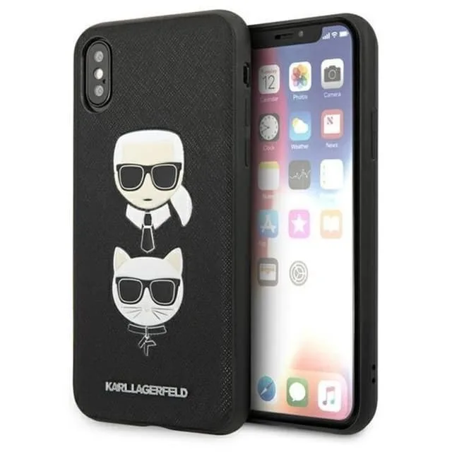 Karl Lagerfeld iPhone XS Max Skal Saffiano Ikonik