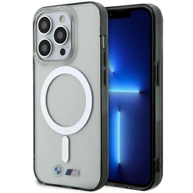 BMW Mobilskal till iPhone 14 Pro Magsafe Silver Ring