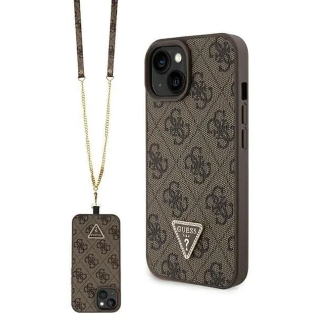 Guess Mobilskal till iPhone 15 Plus Crossbody Metall Logo