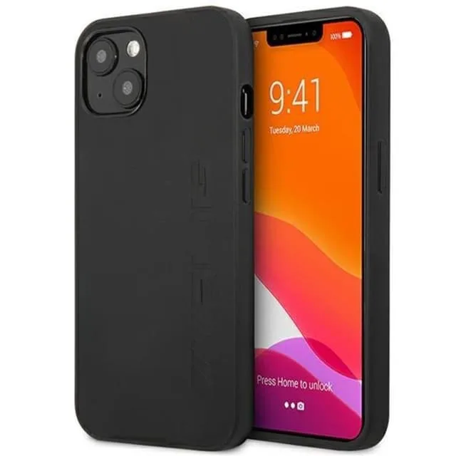 AMG iPhone 14 Skal Läder Hot Stamped