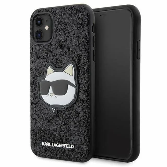 Karl Lagerfeld Mobilskal till iPhone 11/XR Glitter Choupette