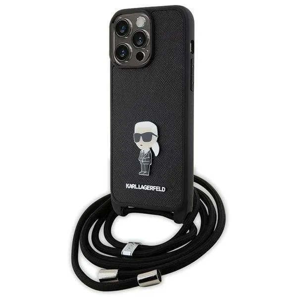 Karl Lagerfeld iPhone 15 Pro Max Halsbandsskal Metal
