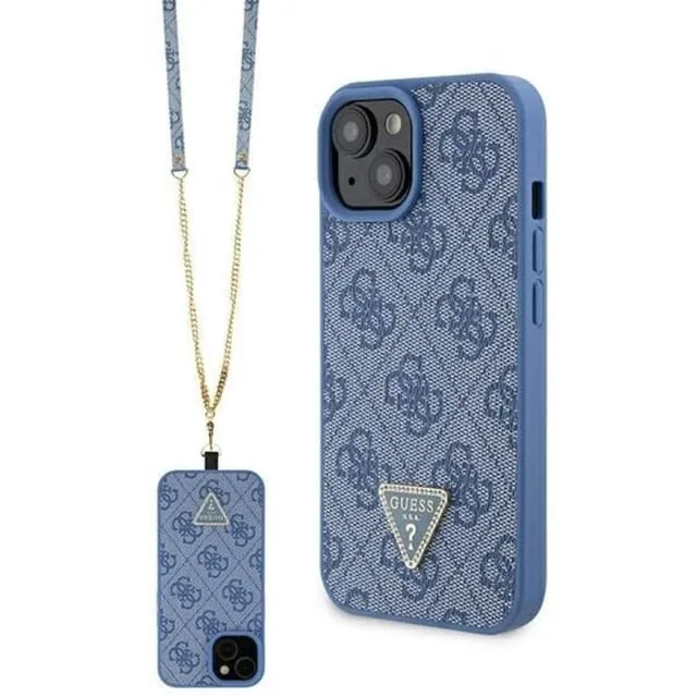Guess Mobilskal till iPhone 15 Crossbody Metall Logo