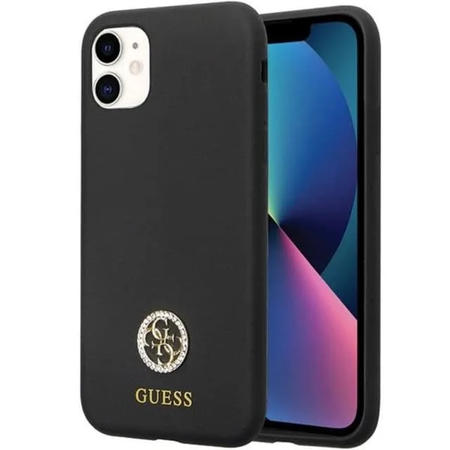 Guess Mobilskal till iPhone 11/XR Silikon Logo Strass