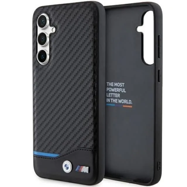BMW Mobilskal till Galaxy S23 FE Läder Carbon