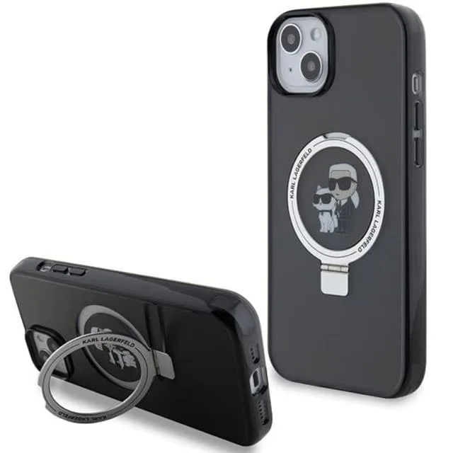 Karl Lagerfeld Mobilskal till iPhone 15/14/13 MagSafe Ringställ