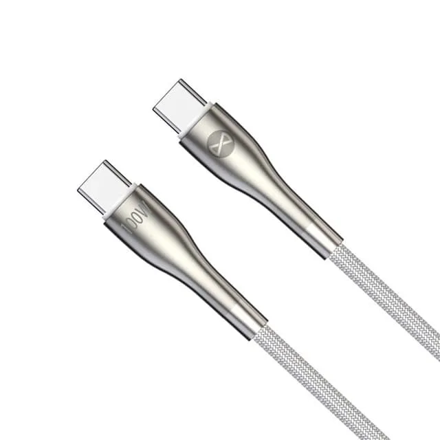 Forever USB-C Till USB-C Kabel 100W 1m Sleek