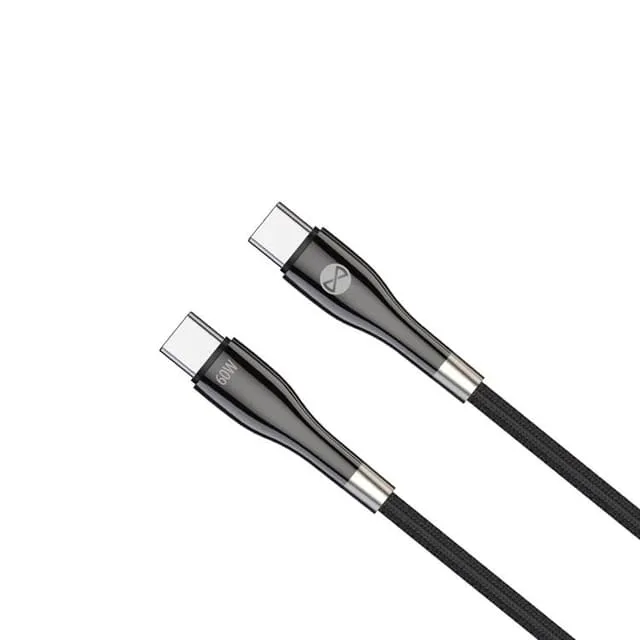 Forever USB-C Till USB-C Kabel 60W 2m Sleek
