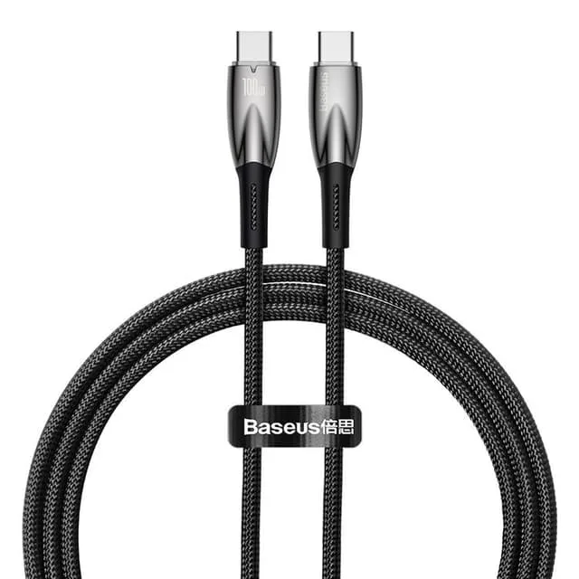 Baseus USB-C till USB-C kabel 100W 1m