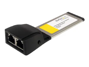 StarTech.com Dual Port ExpressCard Gigabit Laptop Ethernet NIC