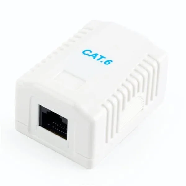 Utanpåliggande UTP-nätverksuttag CAT6