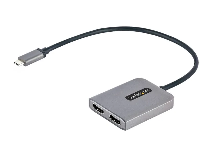 StarTech.com USB-C till dubbel HDMI MST-hubb, 4K 60 Hz