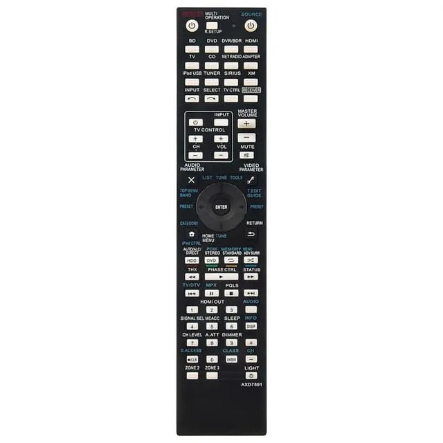 MTK ersättningsfjärrkontroll för AXD7591 till Pioneer AV-receiver