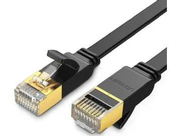 UGREEN NW106 Ethernet RJ45 flatkabel, Cat.7, STP, 3m (svart)