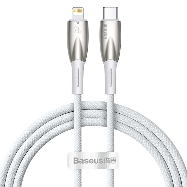 Baseus USB-C till Lightning kabel 1m Glimmer 20W