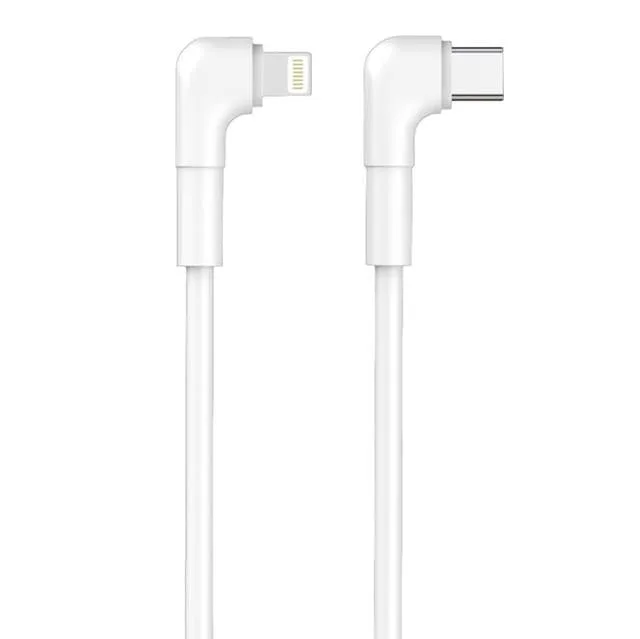 Maxlife VinkelUSB-C till Lightning kabel 1m 27W MXUC-09