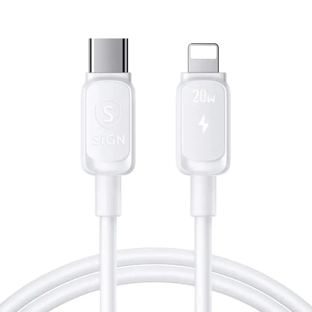 SiGN USB-C till Lightning Kabel 1.2m 20W