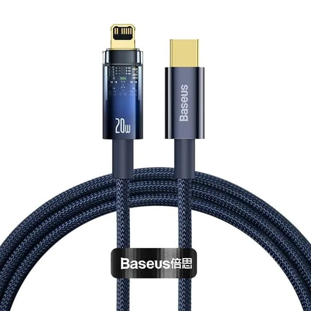 Baseus Explorer USB USB-C till Lightning kabel 20W 1m