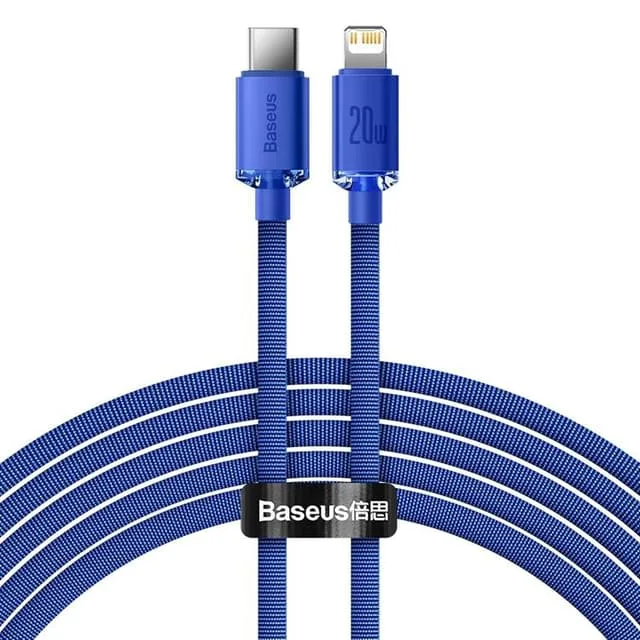 Baseus Crystal USB-C till Lightning kabel 20W 2m