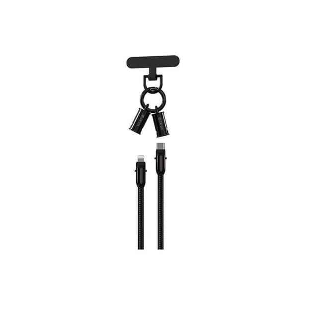 Devia 2in1 USB-C till Lightning Kabel 27W 0.3m Lanyard